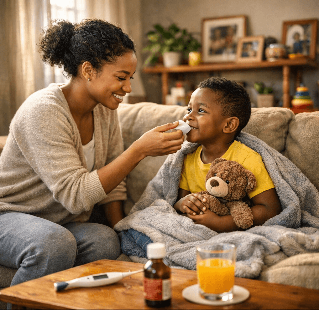Older man and caregiver smiling
